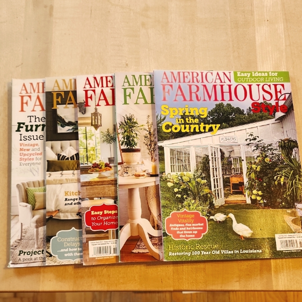 American Farmhouse Style Magazine Lot Of 5